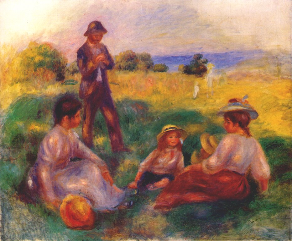 Party in the Country at Berneval - Pierre-Auguste Renoir painting on canvas